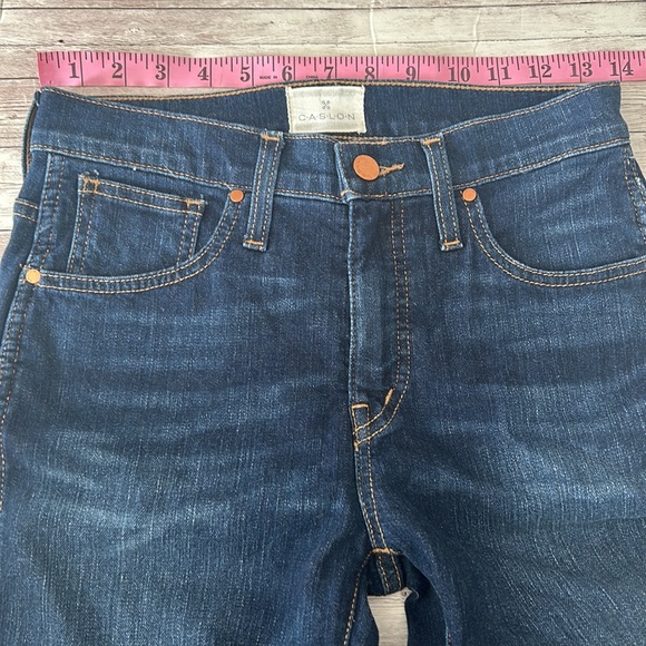 Caslon High Rise Straight Leg Dark Wash Jeans - Picture 4 of 10